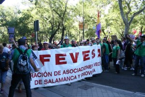 Fevesa en la manifestación del 15S en Madrid